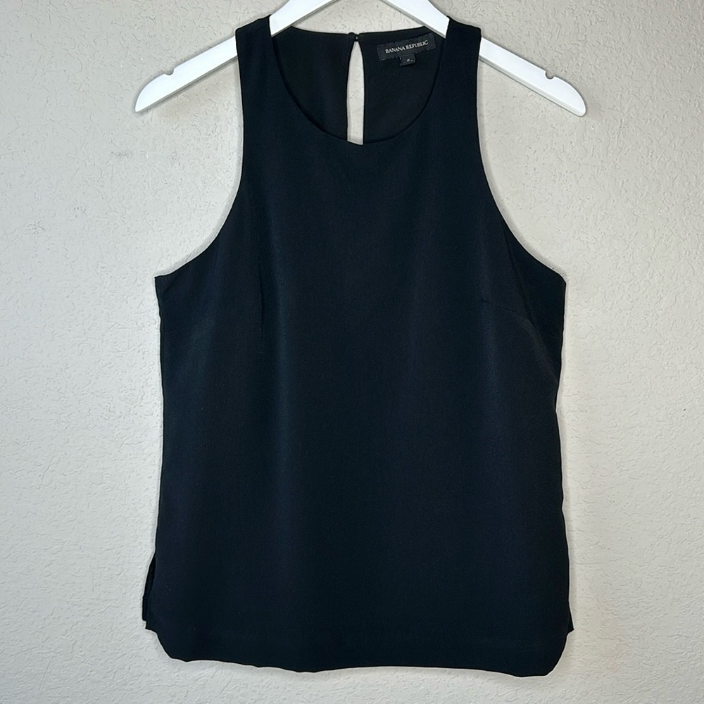 Banana Republic Black Racerback Tank Top Size Small